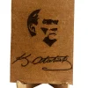 Atatürk ün En Güzel Resmi Ahşap Üzerine Kazıma Ahşap Ayaklı - Model 3
