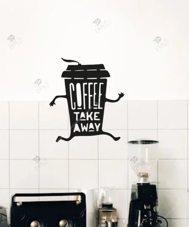 Coffee Take Away Kahve Temali Duvar Dekorasyonu Ahsap 5