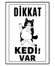 Dikkat Kedi Var Uyari ikaz Levhasi Sari Sisman 3 Dikkat Kedi Var Uyari ikaz Levhasi Sari Sisman 3