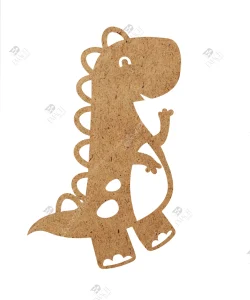 Beyaz fontun üstüne şirin dinozor