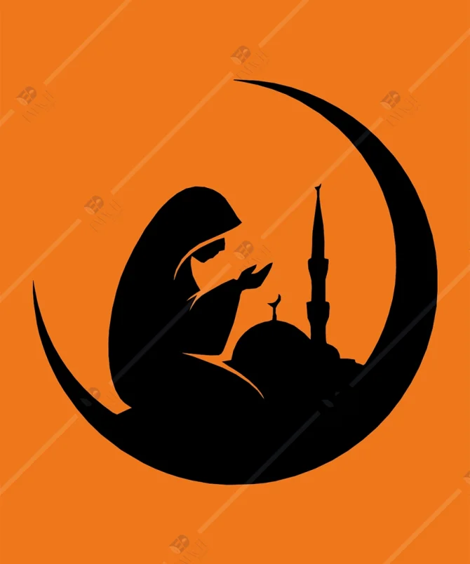Dua Eden Kadin Ahsap Duvar Dekoru 3 1
