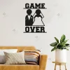 Game Over Evli Cift Ahsap Duvar Dekorasyonu 6