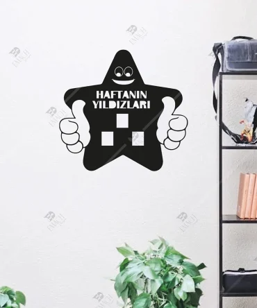 Haftanin Yildizi Panosu Ahsap Sinif Panosu 11