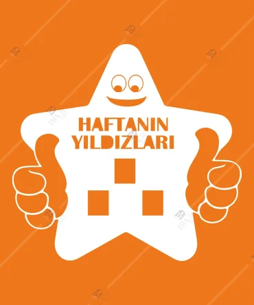 Haftanin Yildizi Panosu Ahsap Sinif Panosu