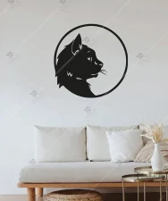 Kedi Temali Yuvarlak Ahsap Duvar Dekoru Tablo 9 Kedi Temali Yuvarlak Ahsap Duvar Dekoru Tablo 9