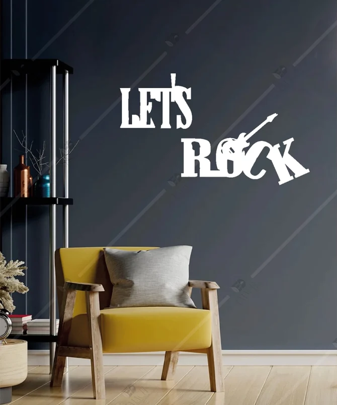 Lets Rock Ahsap Duvar Dekorasyon Urunu 2