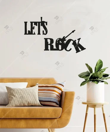 Lets Rock Ahsap Duvar Dekorasyon Urunu 5