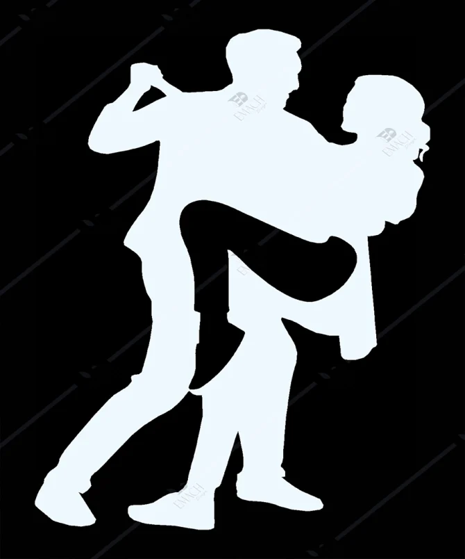 Love Tango Ahsap Dans Eden Cift Duvar Dekoru 1