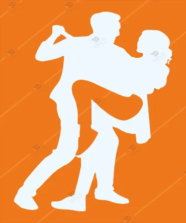 Love Tango Ahsap Dans Eden Cift Duvar Dekoru