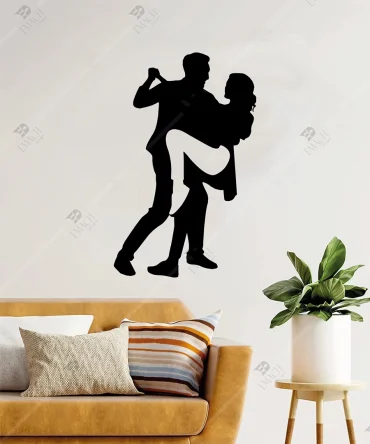 Love Tango Ahsap Dans Eden Cift Duvar Dekoru 5