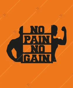 No Pain No Gain Fitness Ahsap Duvar Dekoru 3 No Pain No Gain Fitness Ahsap Duvar Dekoru 3