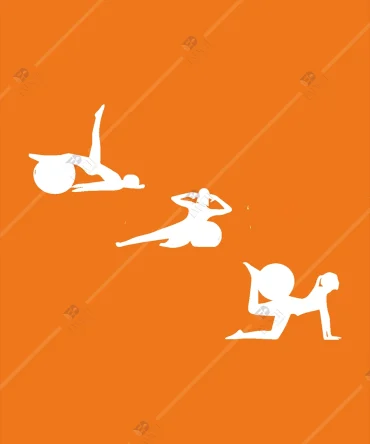 Pilates 3lu Duvar Dekoru Seti Ahsap Tablo