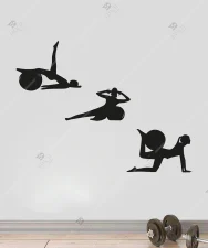 Pilates 3lu Duvar Dekoru Seti Ahsap Tablo 6 Pilates 3lu Duvar Dekoru Seti Ahsap Tablo 6