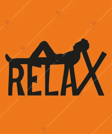 Relax Yazili Ahsap Duvar Dekoru 4