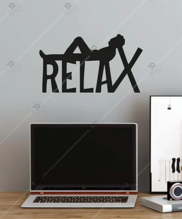 Relax Yazili Ahsap Duvar Dekoru 5