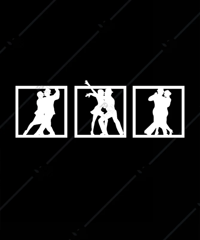 Salsa Tango Dans Temali 3 lu Ahsap Duvar Dekorasyonu 1