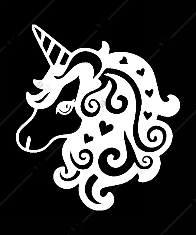 Unicorn Cocuk Odasi Ahsap Duvar Dekor Tablosu 1