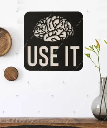 Use It Duvar Tablosu Ahsap Duvar Yazisi Duvar Susu Dekoratif 3