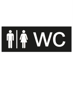 Wc Yonlendirme Yazisi Ahsap Kapi Susu Dekoratif