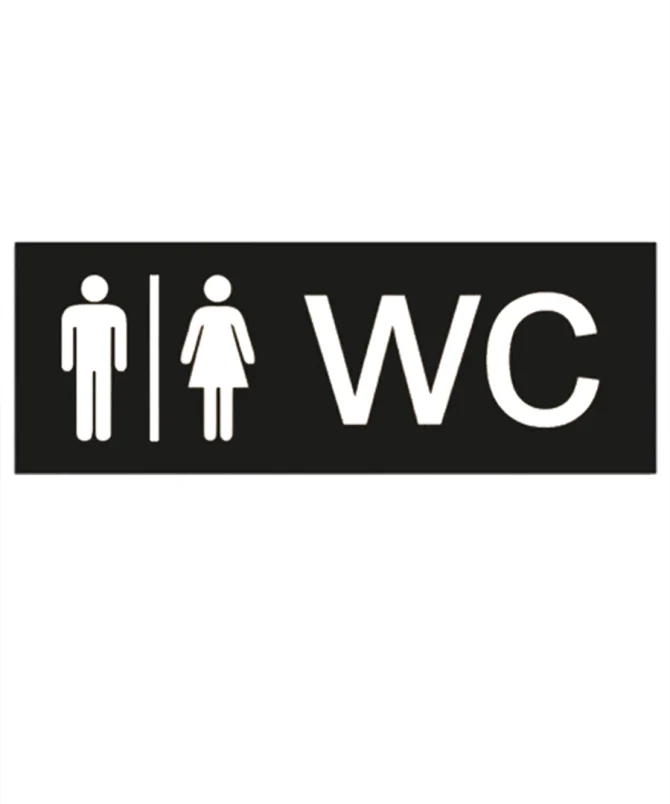 Wc Yonlendirme Yazisi Ahsap Kapi Susu Dekoratif