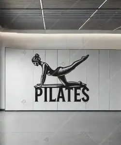 Pilates Duvar Dekoru Gercekci ve Sik Bir Dokunus