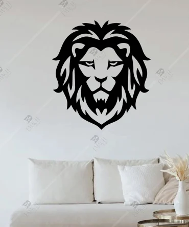 Aslan Portresi Ahsap Duvar Dekoru Aslan Tablosu 1