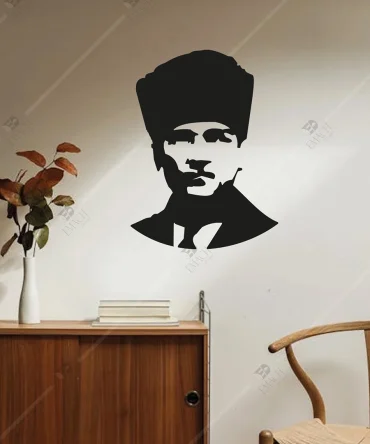 Ataturk Portresi Buyuk Boy Ahsap Duvar Dekoru 1
