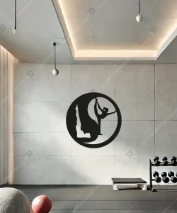 Yin Yang Pilates Ahsap Duvar Dekoru Yin Yang Pilates Ahsap Duvar Dekoru