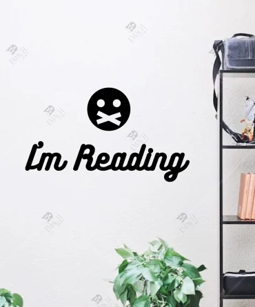 Ben Okuyorum Im Reading Yazisi Duvar Susu Duvar Dekoru