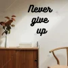 Never Give Up Asla Pes Etme Yazili Motivasyon Duvar Susu Duvar Dekoru Dekoratif 2