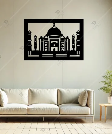 Tac Mahal Cami Islami Duvar Dekoru Ahsap 2