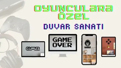Emach Dizayn Gamer Ahşap Duvar Dekoru 1