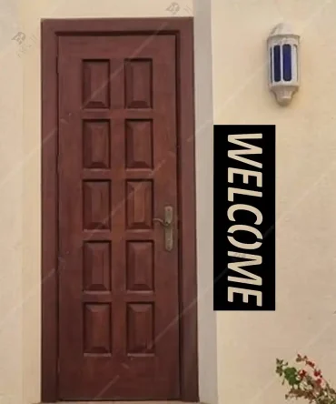 Evine Hosgeldin Welcome Yazılı Ahşap Duvar Dekoru 4