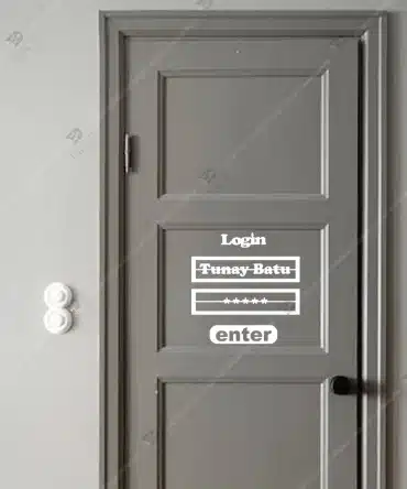Login Oturum Ac Sign In Kisiye Ozel Ahsap Kapi Susu Dekoratif