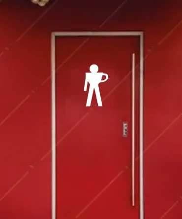 Restaurant Dekorasyonu Cafe Wc Tabelası Ahşap