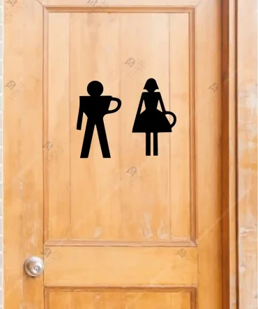 Restaurant Dekorasyonu Cafe Wc Tabelası Ahşap 7