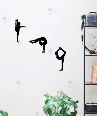 Ritmik Jimlastik Artistik Jimlastik 3 lü Ahşap Duvar Dekoru 5