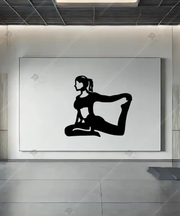 Yoga Hareketleri Pilates Stüdyosu Dekorasyonu Ahşap 1