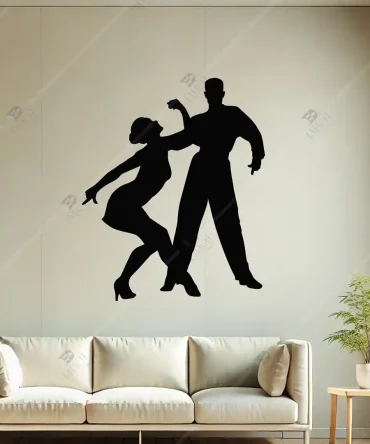 Dans Sanatları Salsa Dance Dans Okulu Duvar Dekoru 4