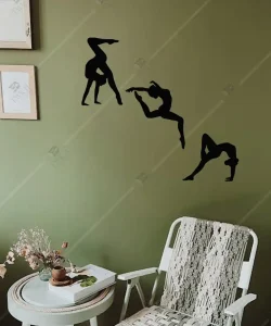 Jimnastik Bale Kursları Çocuk Modern Dans 3 lü Ahşap Duvar Dekoru 3 Jimnastik Bale Kursları Çocuk Modern Dans 3 lü Ahşap Duvar Dekoru 3