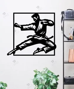 Dövüş Okulları Dövüş Spor Dalları Ahşap Duvar Dekoru 1