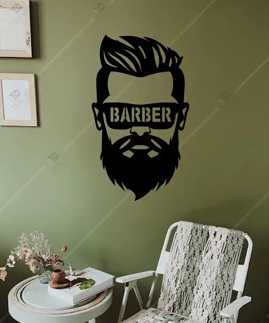 Erkek Berber Salon Berberim Ahşap Duvar Dekoru 3 Erkek Berber Salon Berberim Ahşap Duvar Dekoru 2