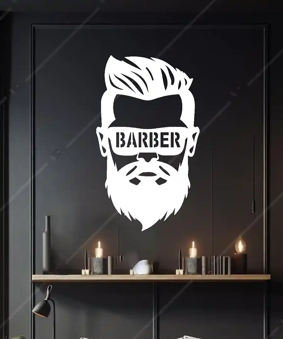 Erkek Berber Salon Berberim Ahşap Duvar Dekoru 5 Erkek Berber Salon Berberim Ahşap Duvar Dekoru 4
