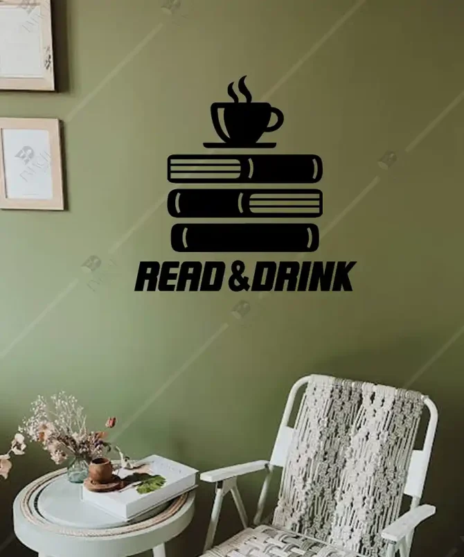 Kitapkahve Acı Kahve Kitabı Ahşap Duvar Dekoru