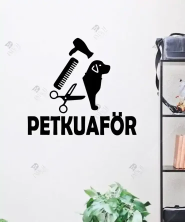 Köpek Kuaförü Evcil Hayvan Kuaförü için Ahşap Duvar Dekoru