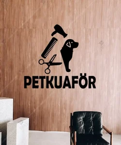 Köpek Kuaförü Evcil Hayvan Kuaförü için Ahşap Duvar Dekoru 2