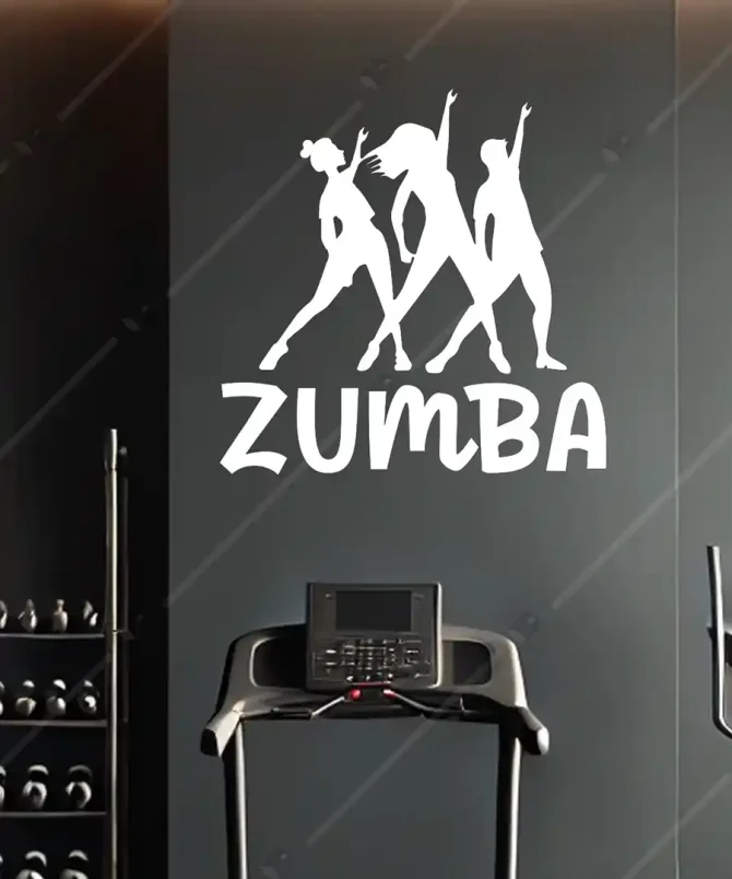 Pilates Zumba Spor Hareketleri Zumba Salonu Ahşap Duvar Dekoru 3