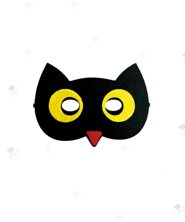 Baykuş Maskesi Okul Öncesi Baykuş Keçe Maske 3