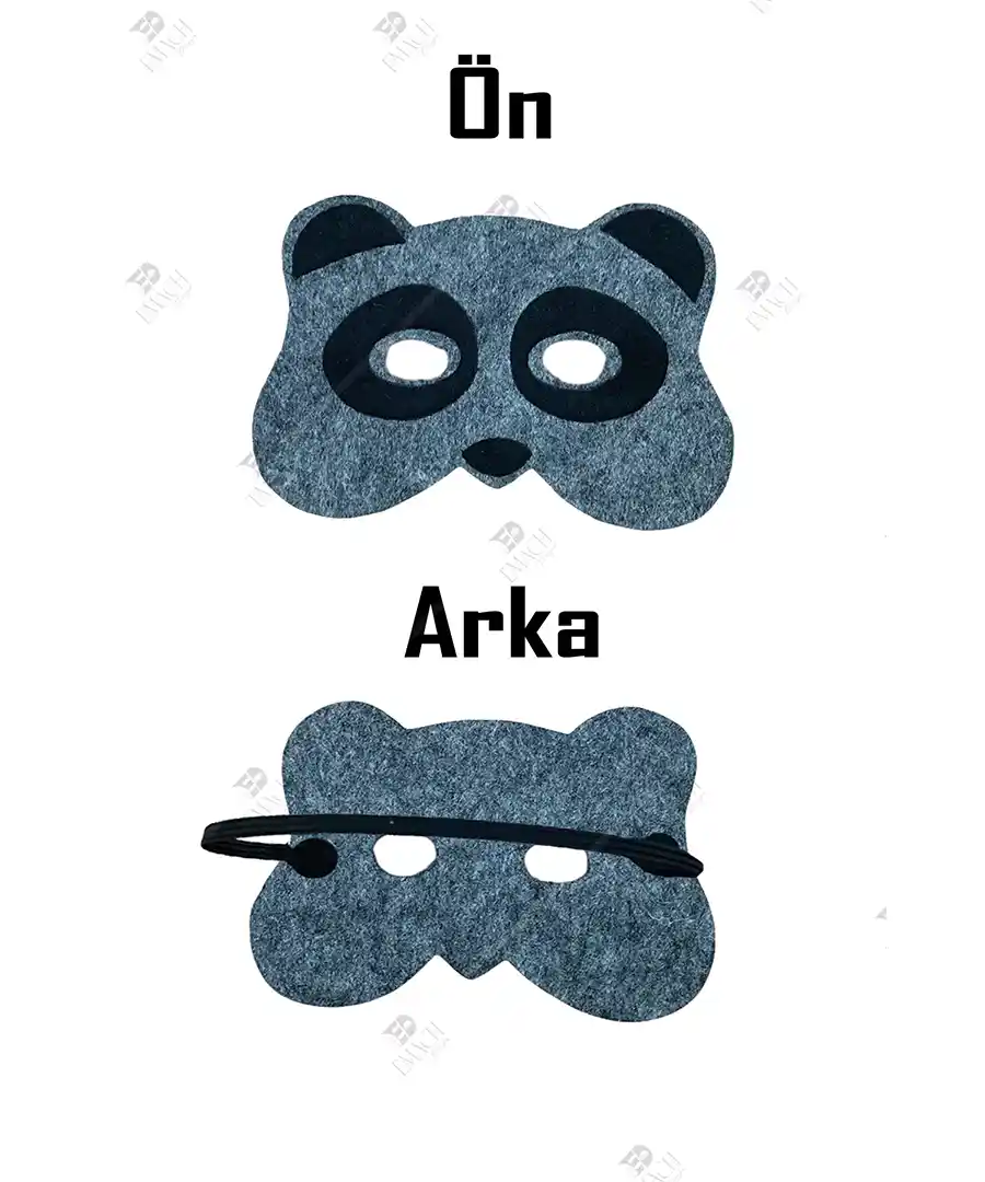 Keçe Panda Maske Keçeden Panda Maskesi 3 Keçe Panda Maske Keçeden Panda Maskesi 2