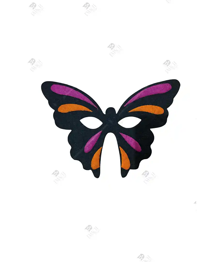 Keçeden Kelebek Maskesi Okul Öncesi Kelebek Maske 1 Keçeden Kelebek Maskesi Okul Öncesi Kelebek Maske 2